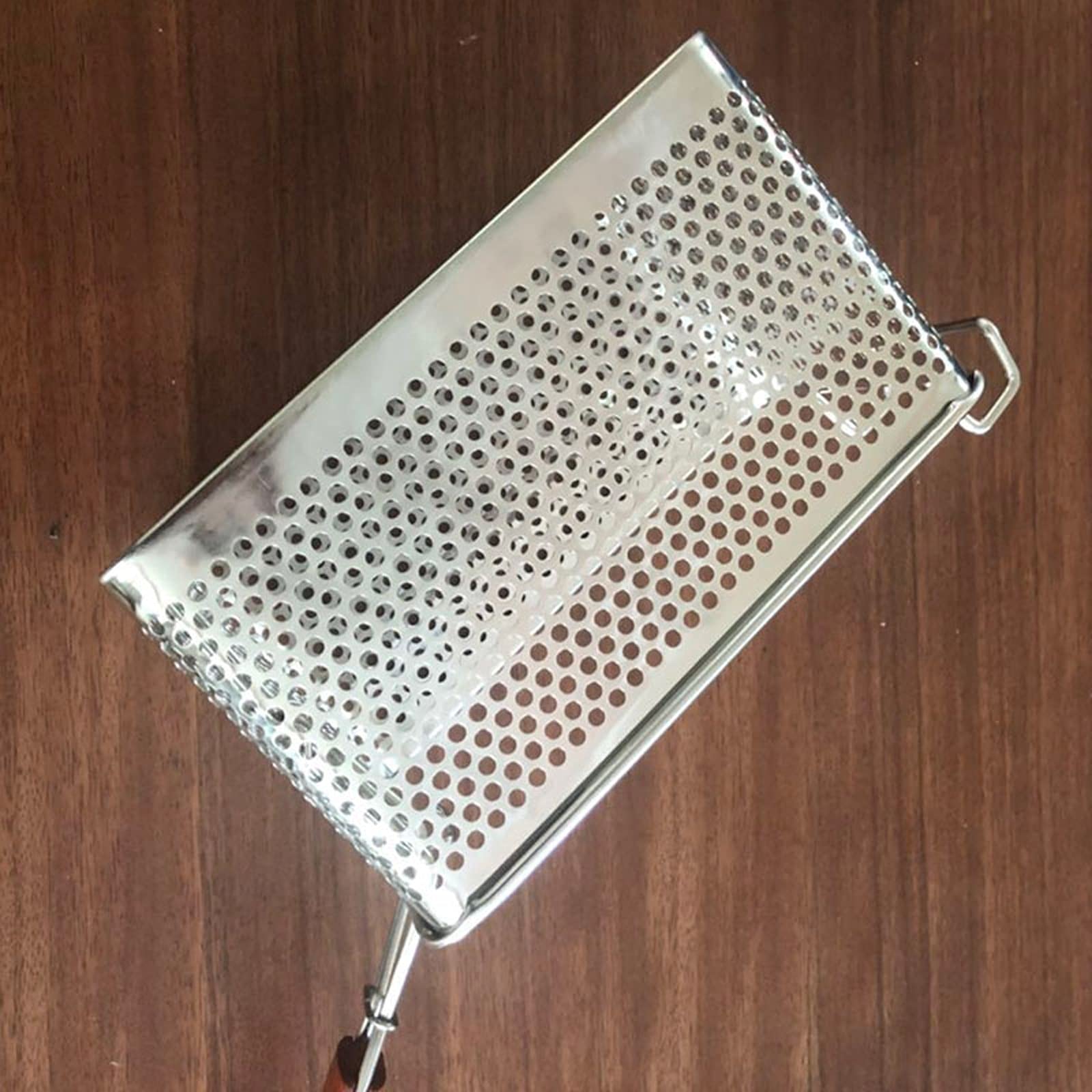Panier de Friteuse Skimmer Filtrage Skimmer Skimmer Sechle Louche en acier inoxydable Cuillère Skimmer Cuillère avec poignée adaptée aux pâtes de cuisine frites de la cuisine Paniers à Frites