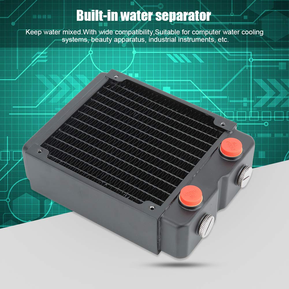 45 mm 2 strati 12 in rame radiatore di raffreddamento ad acqua 120 mm G1/4 filettatura ottone serbatoio scambiatore di calore per PC CPU dispositivo di bellezza