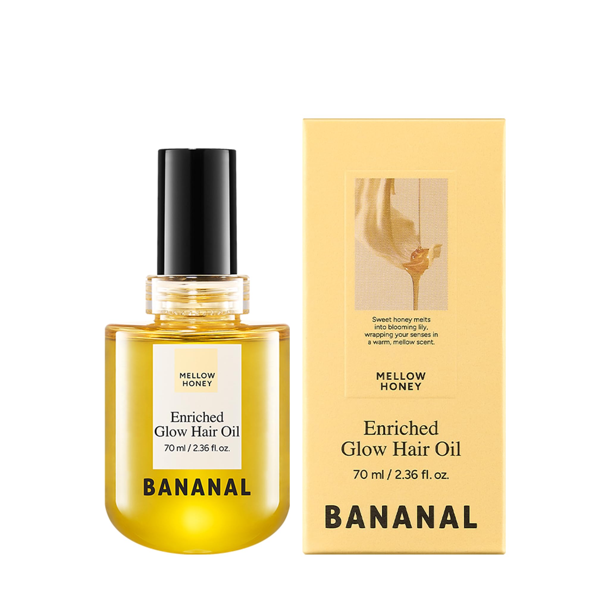 BANANAL Enriched Korean Bonding Hair Oil & Serum for Glow & Shine, Hair Perfume with Rice Water Protein, Silk & Beeswax, Lightweight Frizz Care,