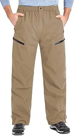 LVCBL Pantalones de senderismo para hombre, impermeables, cortavientos LVCBL Pantalones de senderismo para hombre, impermeables, cortavientos