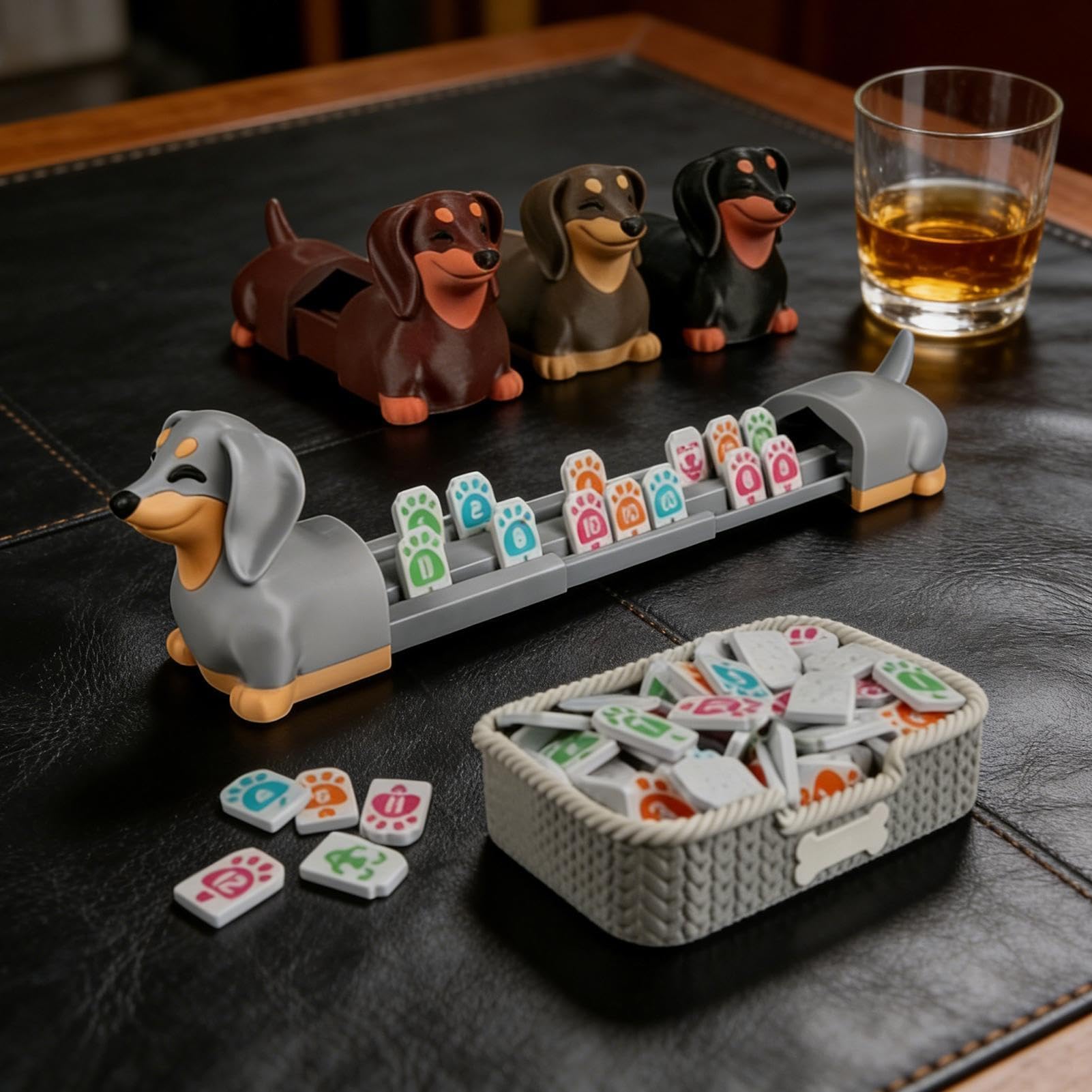 Gra w dopasowywanie płytek Mahjong 3D Drukowana Biurkowa Strategiczna | z Podstawką w Kształcie i Pudełkiem do Przechowywania Cyfrowa Gra Mahjong dla Dorosłych Rodziny Imprez Wa