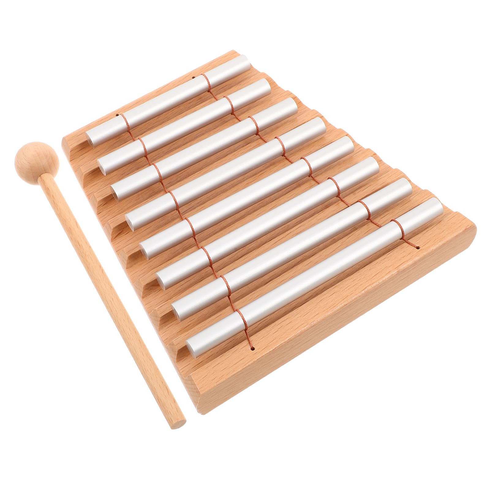 Xilófono Educativo de Ocho Notas con Base de Madera y Metal
