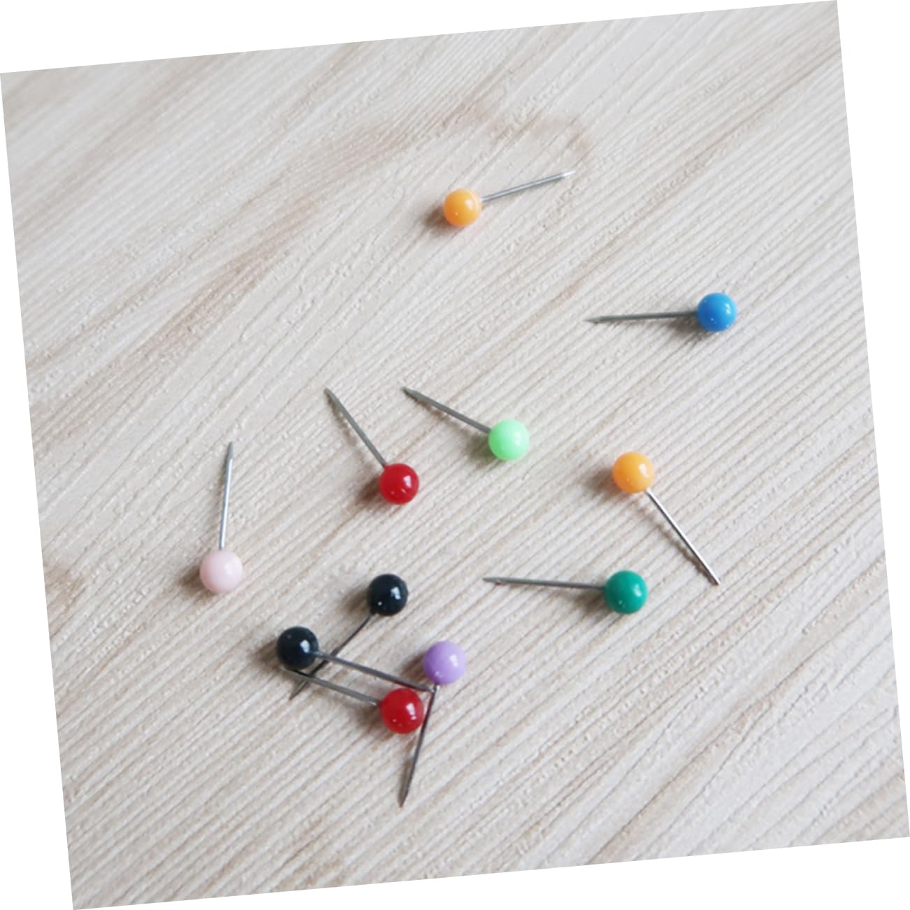 ARTIBETTER Essential Sewing Kit 500pcs 4mm Ball Head Straight Pins in 10 Grids for Craft Projects