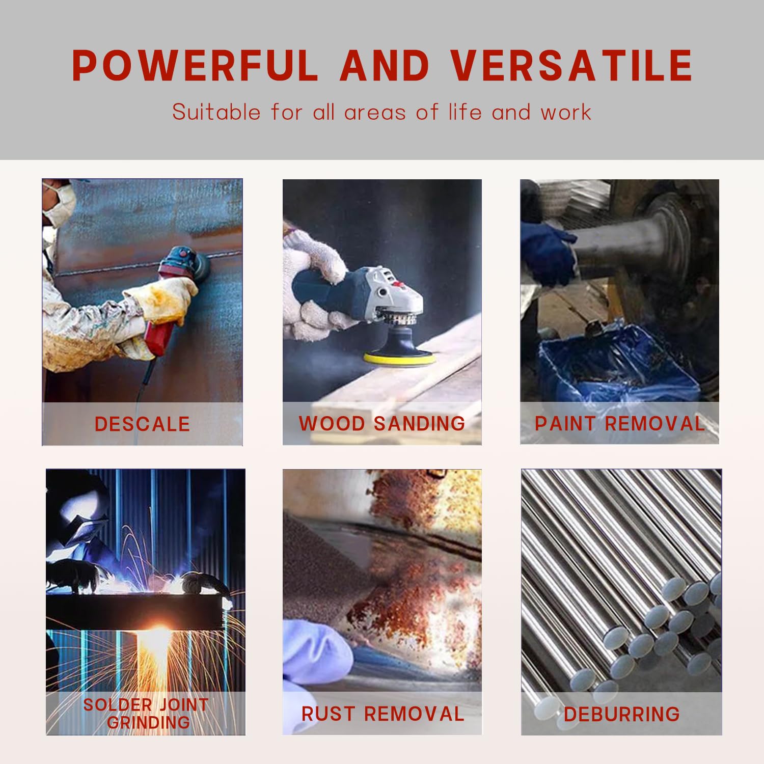 LERANXIN 2 Pièce Brosser Nylon Meuleuse – Brosser Nylon Perceuse M14 65mm – Brosse Metallique Pour Perceuse Pour Ébavurage, Décapage & Dépôt De Rouille