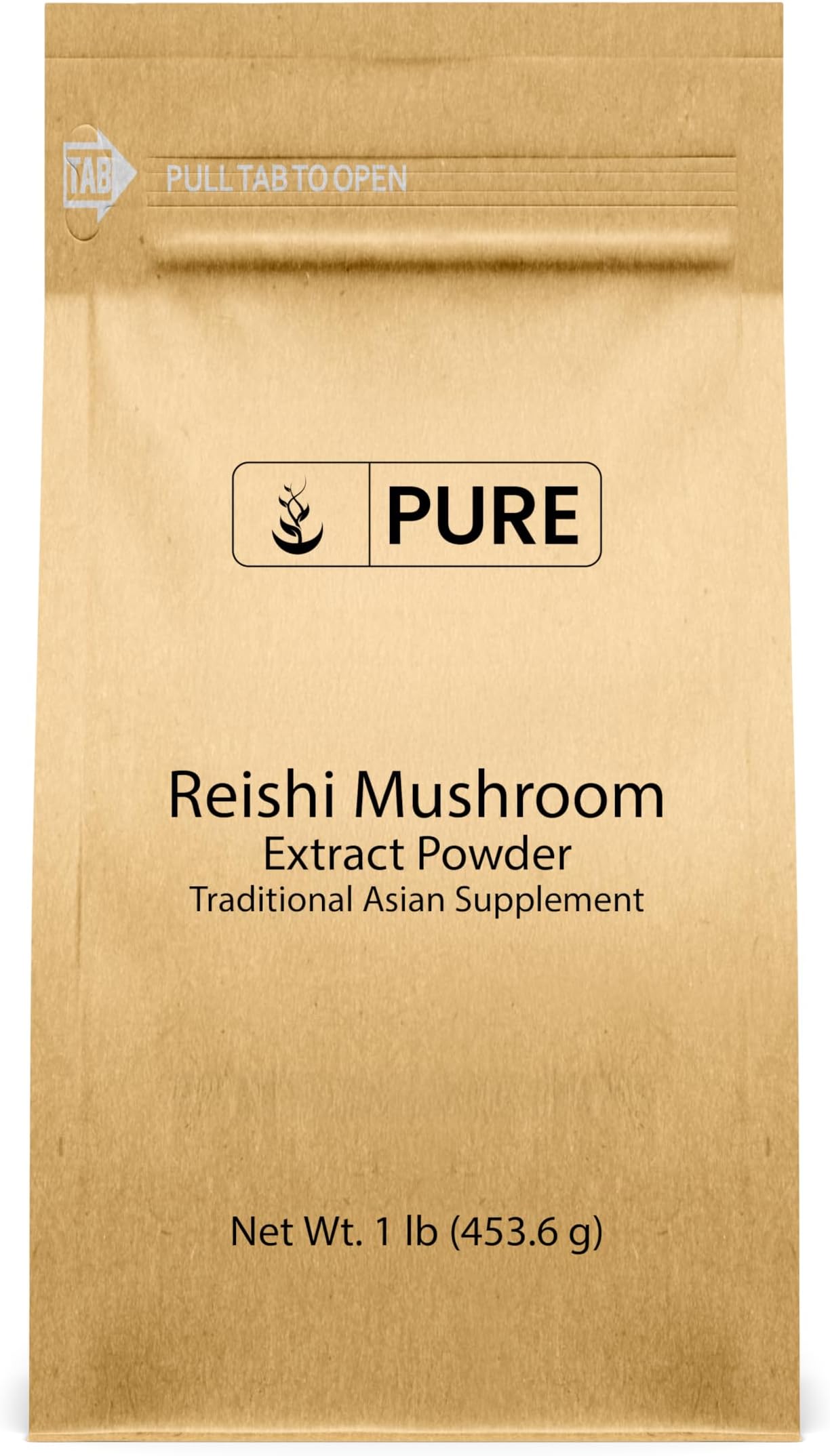 PURE ORIGINAL INGREDIENTS Reishi Mushroom (1lb) Lingzhi, Traditional Supplement, Non-GMO, Lab-Verified