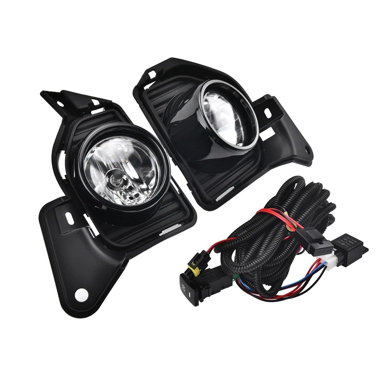 Luces Antiniebla Luz Niebla Para TOYOTA Para HIACE Para COMMUTER 2014 2015 2016 Luces Diurnas LED DRL Conjunto Faros Antiniebla Cables Interruptor Señal Giro