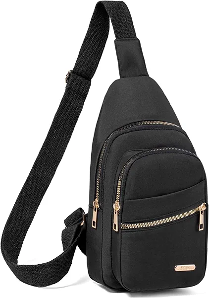 Small Crossbody Sling Backpack Sling Bag for Women, Chest Bag Daypack Fanny Pack Cross Body Bag for Hiking Traveling Outdoors