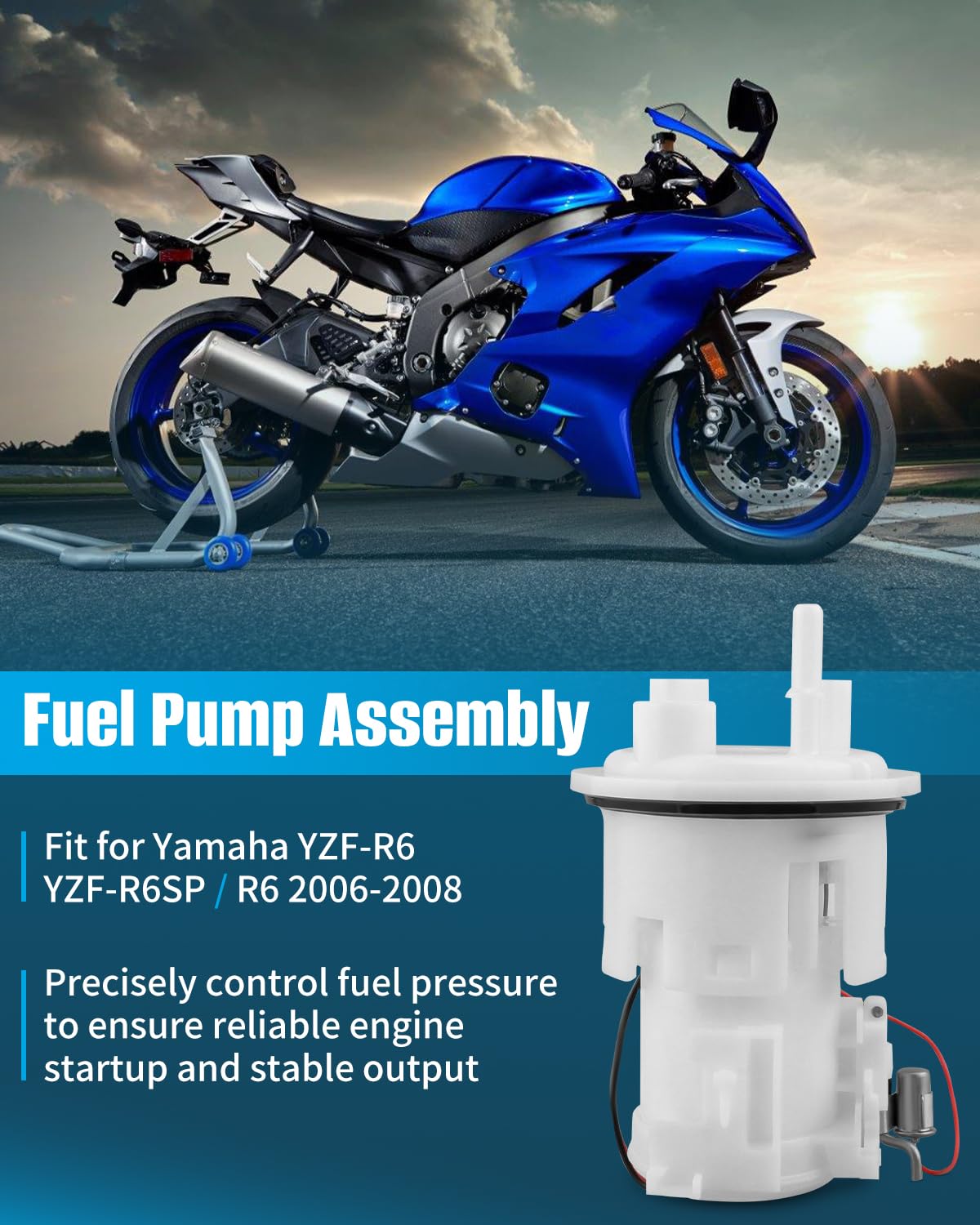 Amazon | 2C0-13907-00 燃料ポンプアセンブリ ヤマハ YZF-R6 YZF-R6SP