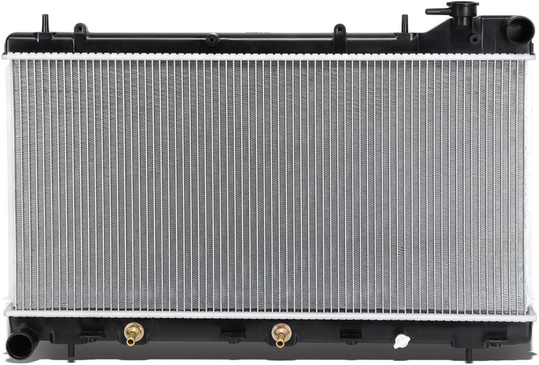 DNA Motoring OEM-RA-1574 OE Style Bolt-On Aluminum Core Radiator Replacement Compatible with 93-98 Impreza AT&MT, 27-1/16" W X 13-3/8" H X 11/16" D, 1-1/2" Inlet, 1-1/2" Outlet
