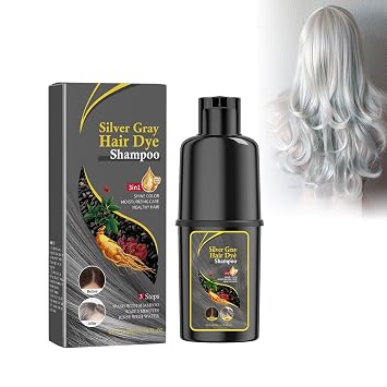 Silver Grey Hair Colouring Shampoo for Radiant Ice Shine Hair Dye Shampoo Gentle Yellow Tint Reduction and Colour Stabilisation for All Hair Types Colour Intensification and Shine Protection