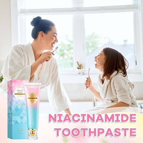 Miniatura 3 de Pasta dental blanqueadora de niacinamida, pasta dental blanqueadora intensiva de niacinamida, protección de esmalte y aliento fresco de larga