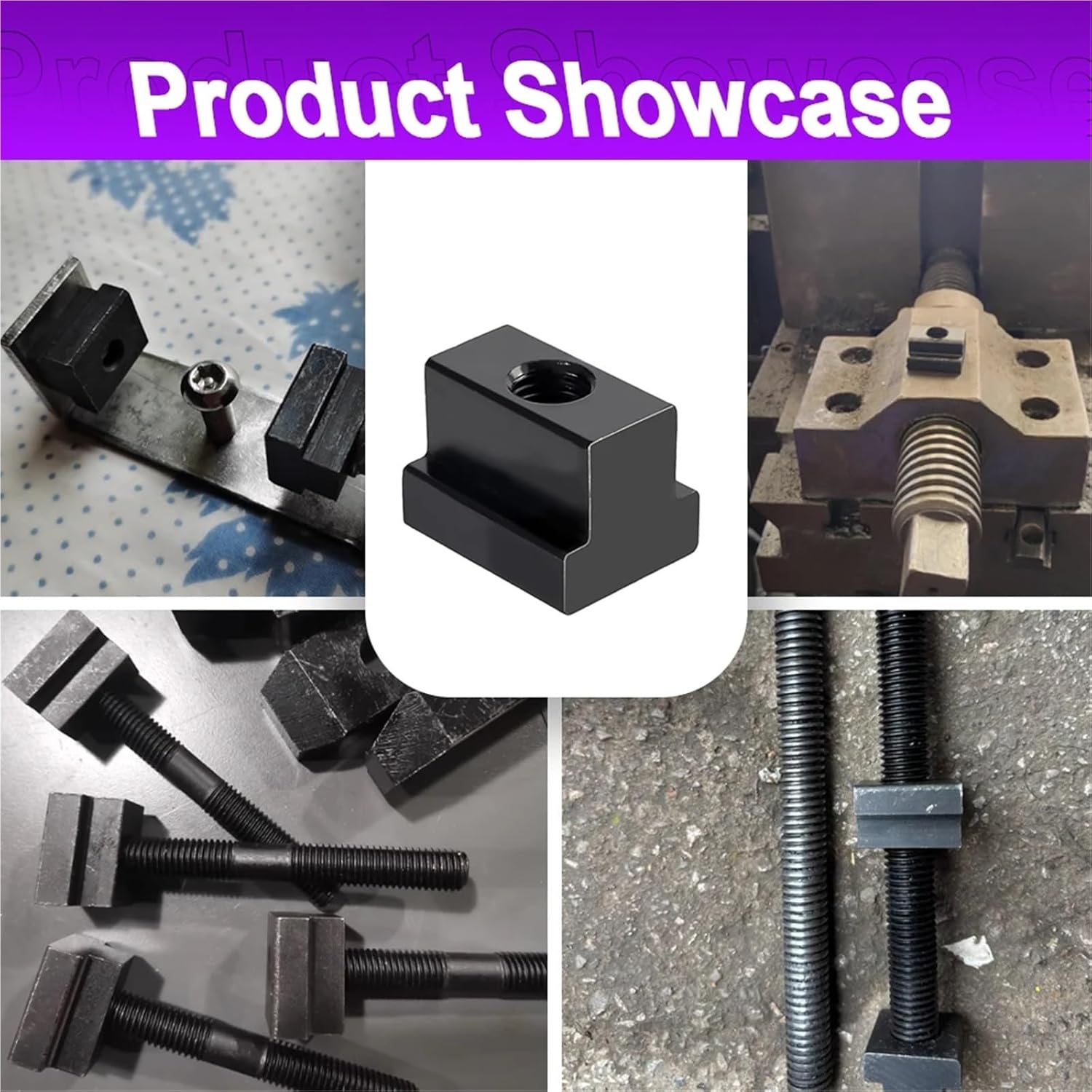 1-10pc Tapped Through Slot T-Nut Grade 10.9 Black Oxide Finished Carbon Steel T-nut DIN508 M6-M20(M18 (2pcs))