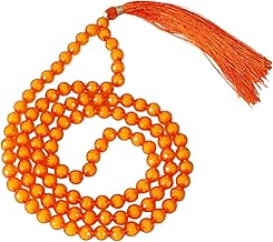 BISMAADH 108 Mala Beads Bracelet Crystal Mala Yoga Meditation Mala Hand Knotted Mala For Mens And Womens
