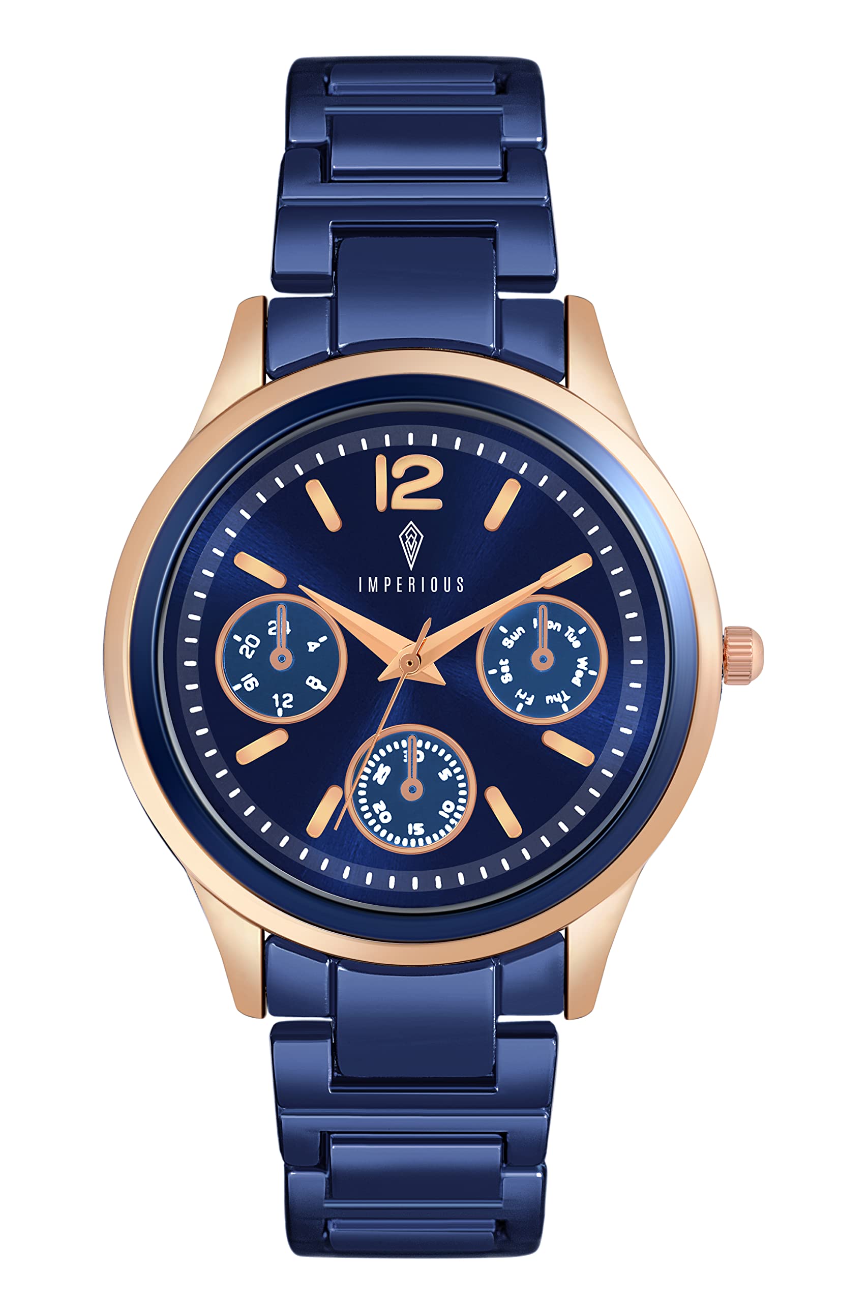 Imperious Womens Watch - Ladies Wrist Watch Stylish Fashion Watches for Women Ladies - Sapphire Blue Dial Watch (B0BFQ5JXXD) Amazon Price History, Amazon Price Tracker