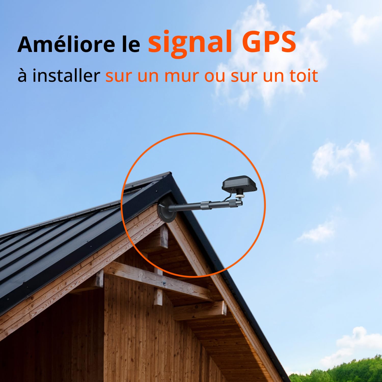 Navimow Kit D'Extension D'Antenne, Accessoire pour Tondeuses Robotisées i105E, i108E, i205 AWD, i208 AWD, H500E-Vf, H800E-Vf, H1500E-Vf, H3000E-Vf
