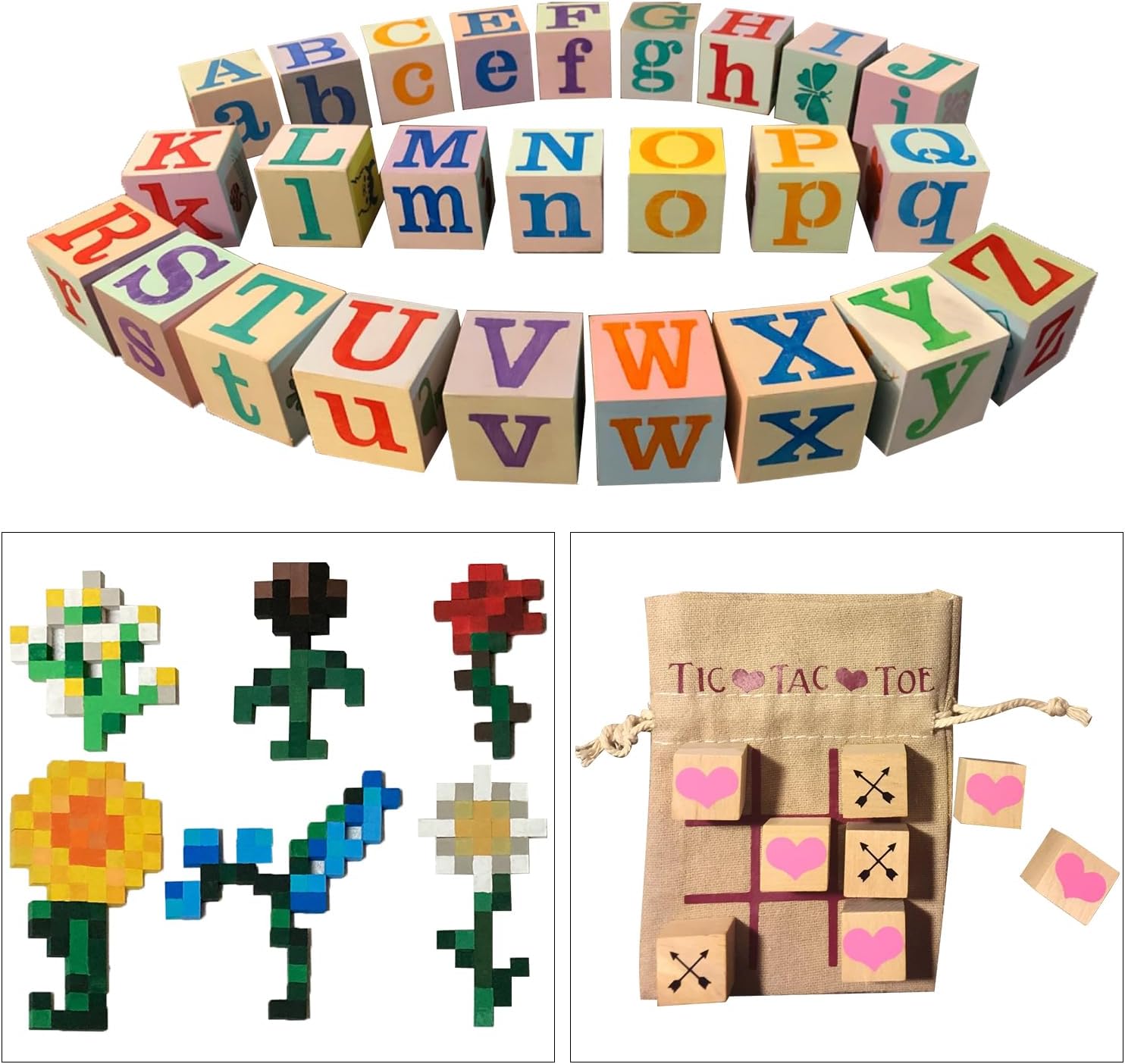 1500 Pack 1 cm Unfinished Wooden Cube for Crafts, 0.39 Inch Solid Wood Cube for Crafts - Unfinished Wood Blocks for Crafting, DIY Projects