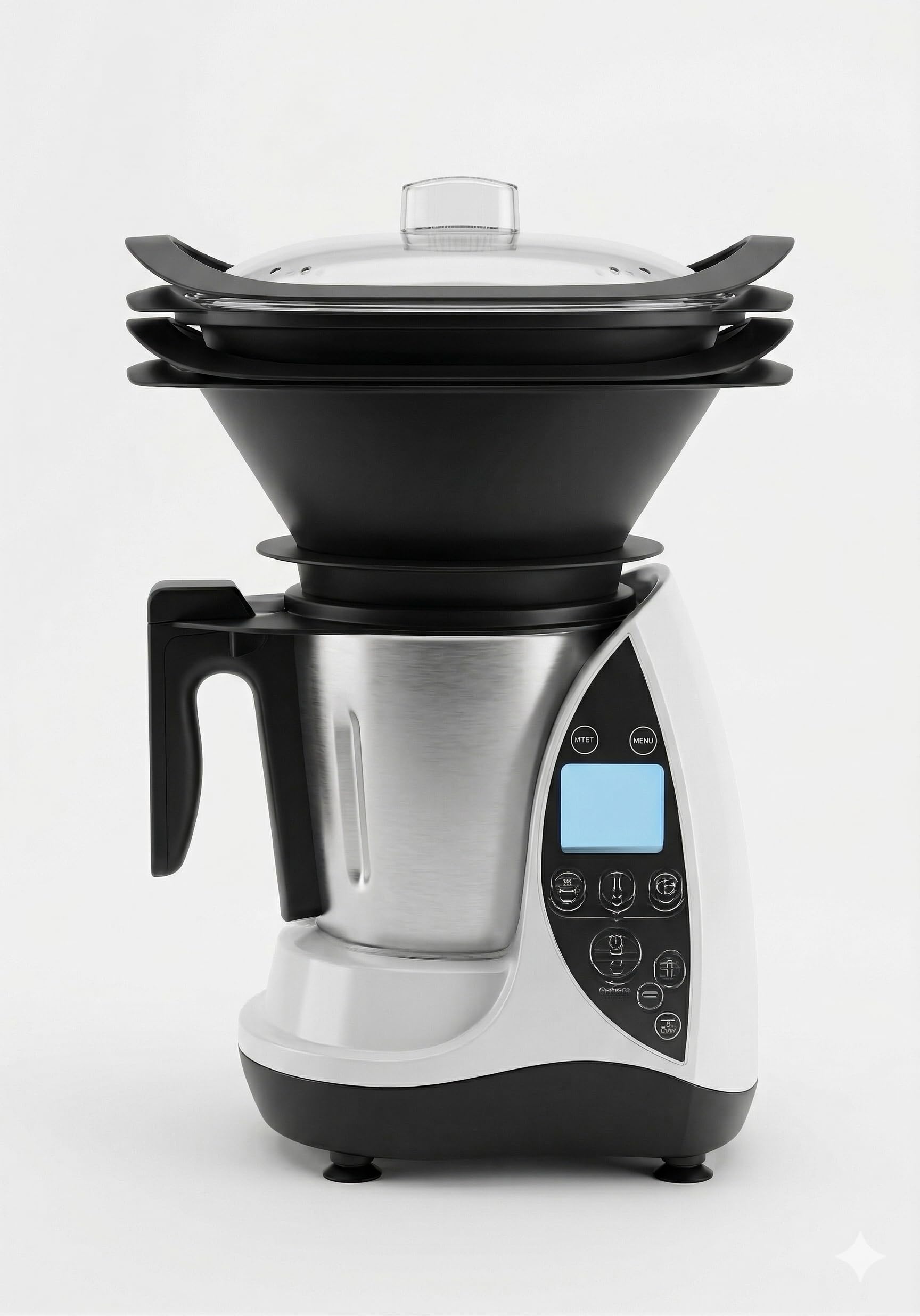 WORKWEAR Robot da Cucina Multifunzione Cuocitutto 1500W – Ciotola Acciaio Inox 3.5L, 12 Velocità, Temperatura 20-120°C, Timer 60 Min – Cuoce, Frulla, Trita, Impasta, Cottura Vapore