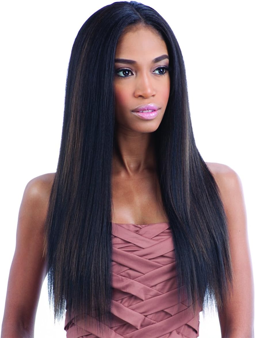 Q Human Hair Mastermix Weave - MALAYSIAN IRONED TEXTURE NATURAL STRAIGHT 7PCS (18"/18"/20"/20"/22"/22"+CLOSURE) (OT30)