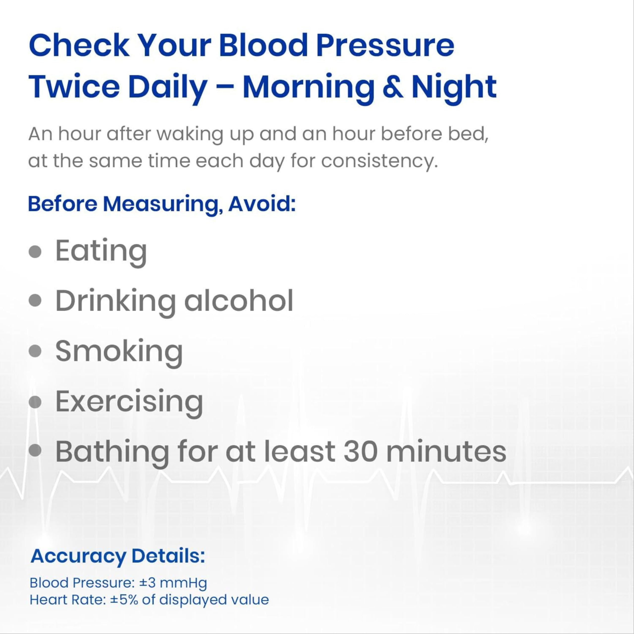 AccuTrust Digital Blood Pressure Monitor with Large Display, Automatic Upper Arm BP Machine with Pulse Rate Detection, Memory Function & WHO Indicator β Home & Clinical Use 4