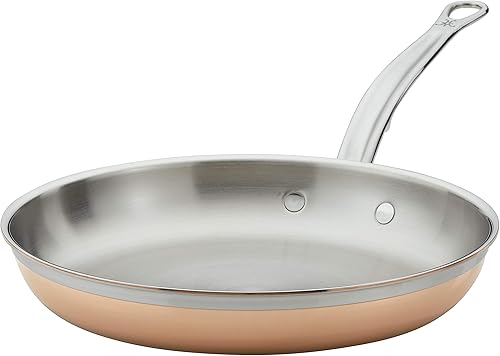 Hestan - Colección CopperBond - Sartén de cobre 100% puro, compatible con placa de inducción, 11 pulgadas