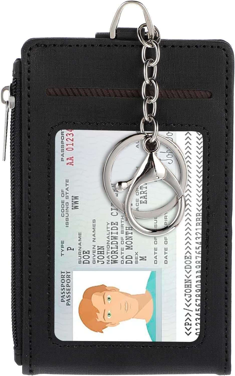 Amazon.com: FdcLixuvol Slim Minimalist Wallet Black RFID Blocking ...