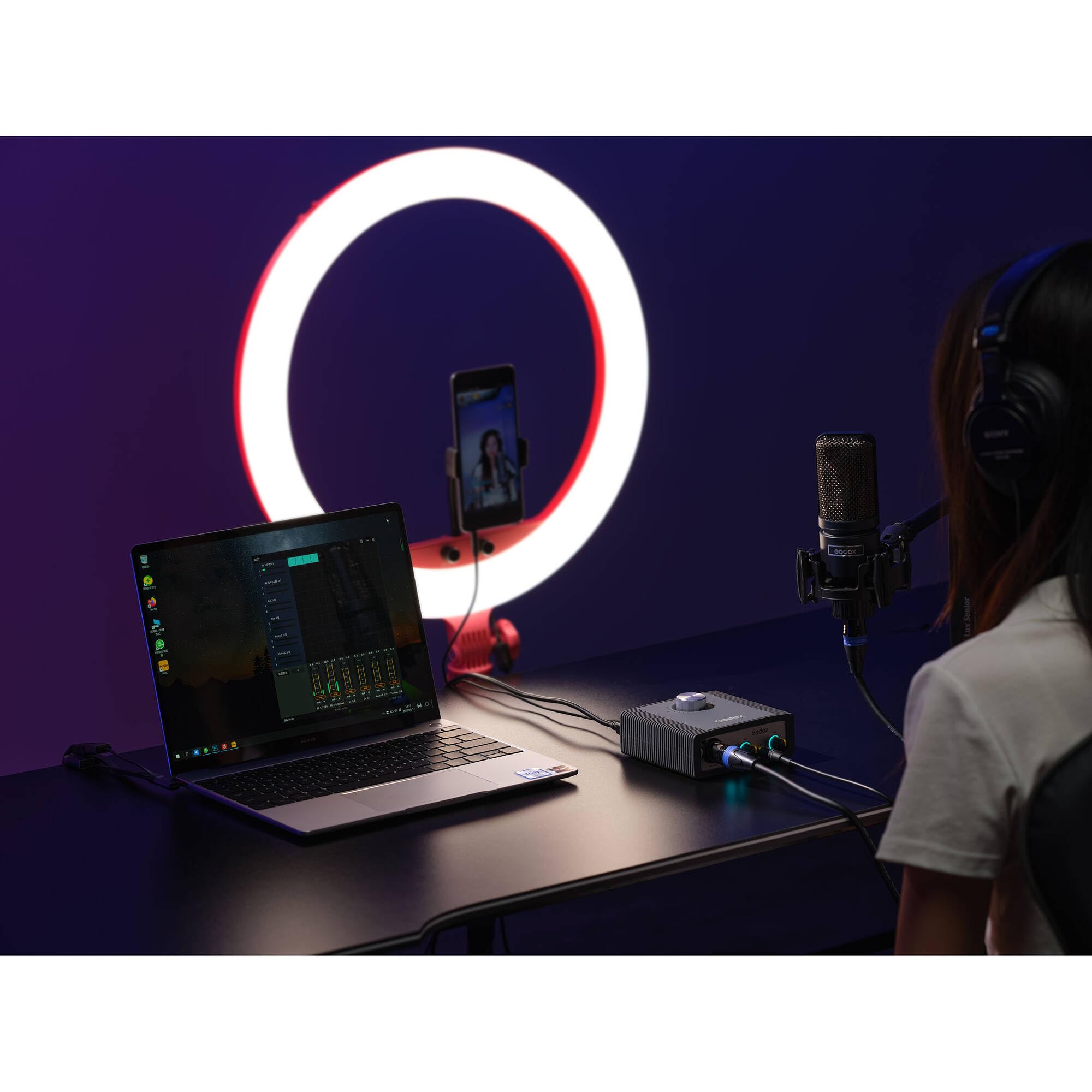 Godox Interfaz de audio AI2C de 2 canales