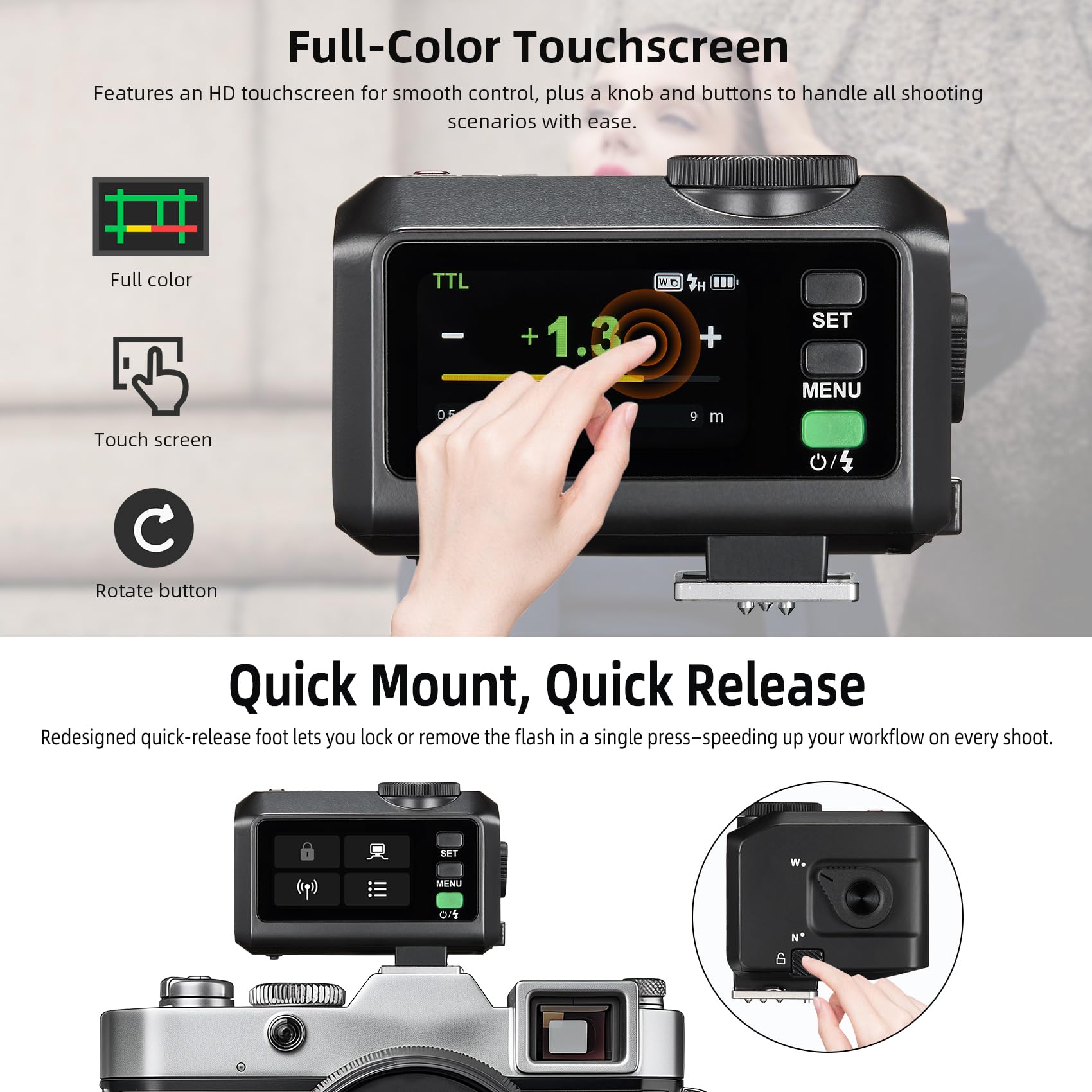 Buy Godox iT30 Pro-N Pocket TTL Flash for Nikon Camera: 2.4G