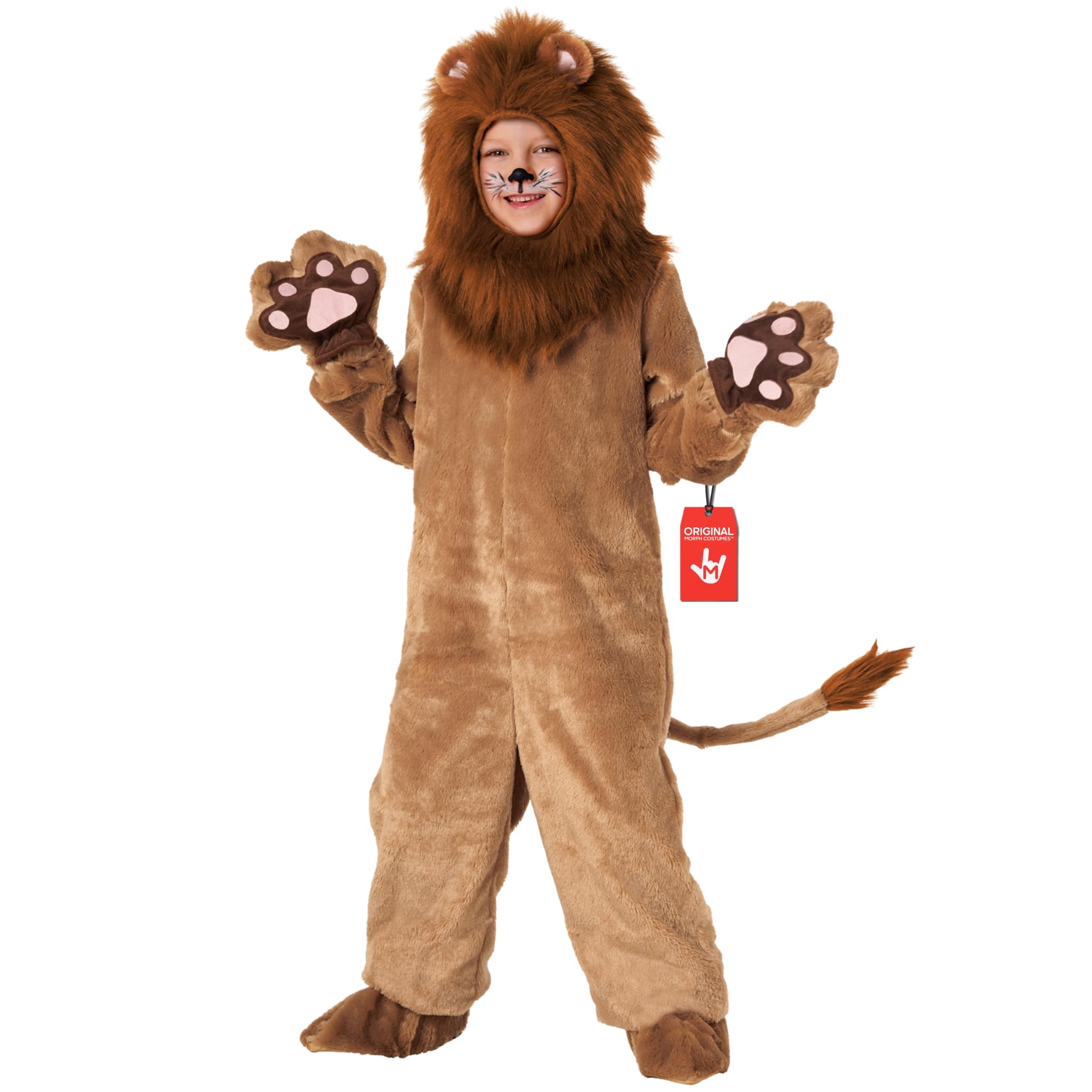 Morph, Lion Costume for Kids, Kids Lion Costume, Lion Costumes for Kids, Lion Mane Costume, Lion Costume Boys, Girls, Size Large
