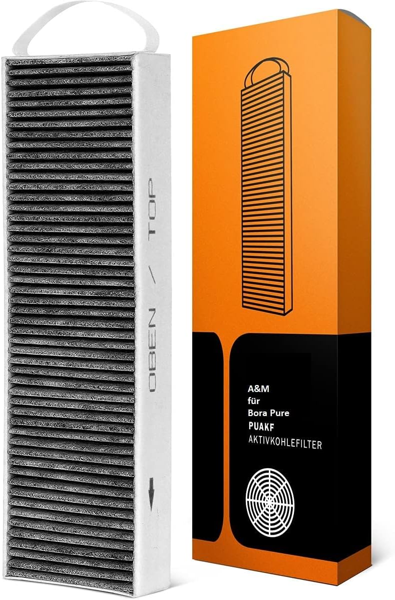 Kf3tec A&M Activated Carbon Filter for Puakf and Bora Pure Extractor Hood, High Quality Activated Carbon Filter for Puru or Puxu Hob with Circulation