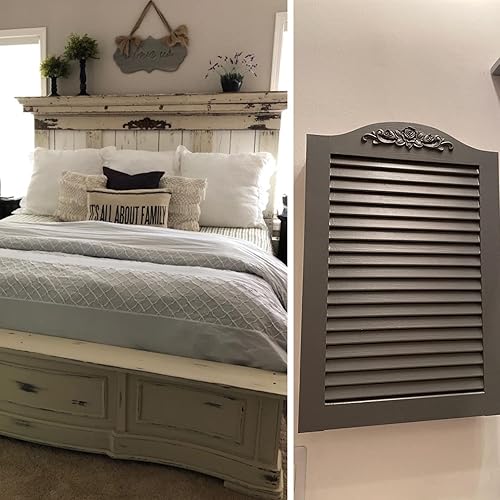 Miniatura 8 de MUXSAM Paquete de 4 calcomanías largas de madera tallada onlay, sin pintar, para muebles, pared, techo, puerta, gabinete, cama, decoración del