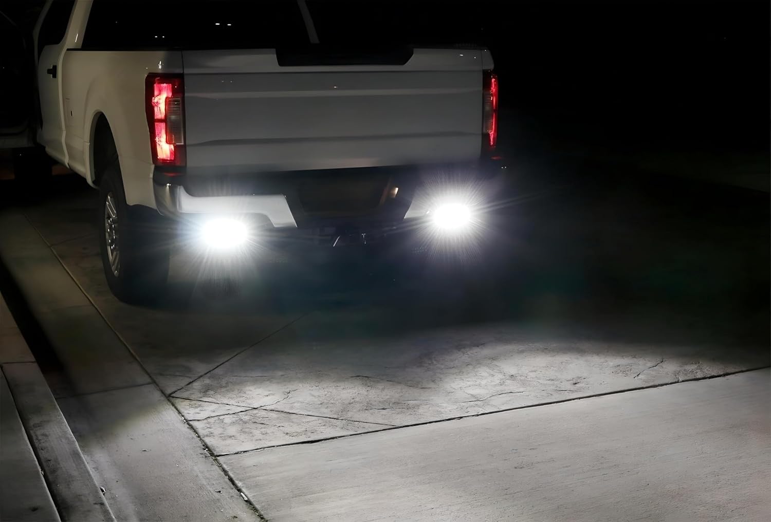 iJDMTOY Under Bumper LED Reverse Light Bar Kit Compatible with 2015-2020 Ford F150 & 17-20 Raptor, Includes (2) 9W High Power LED Light Bars & Under Bumper Bolt-On Mounting Brackets