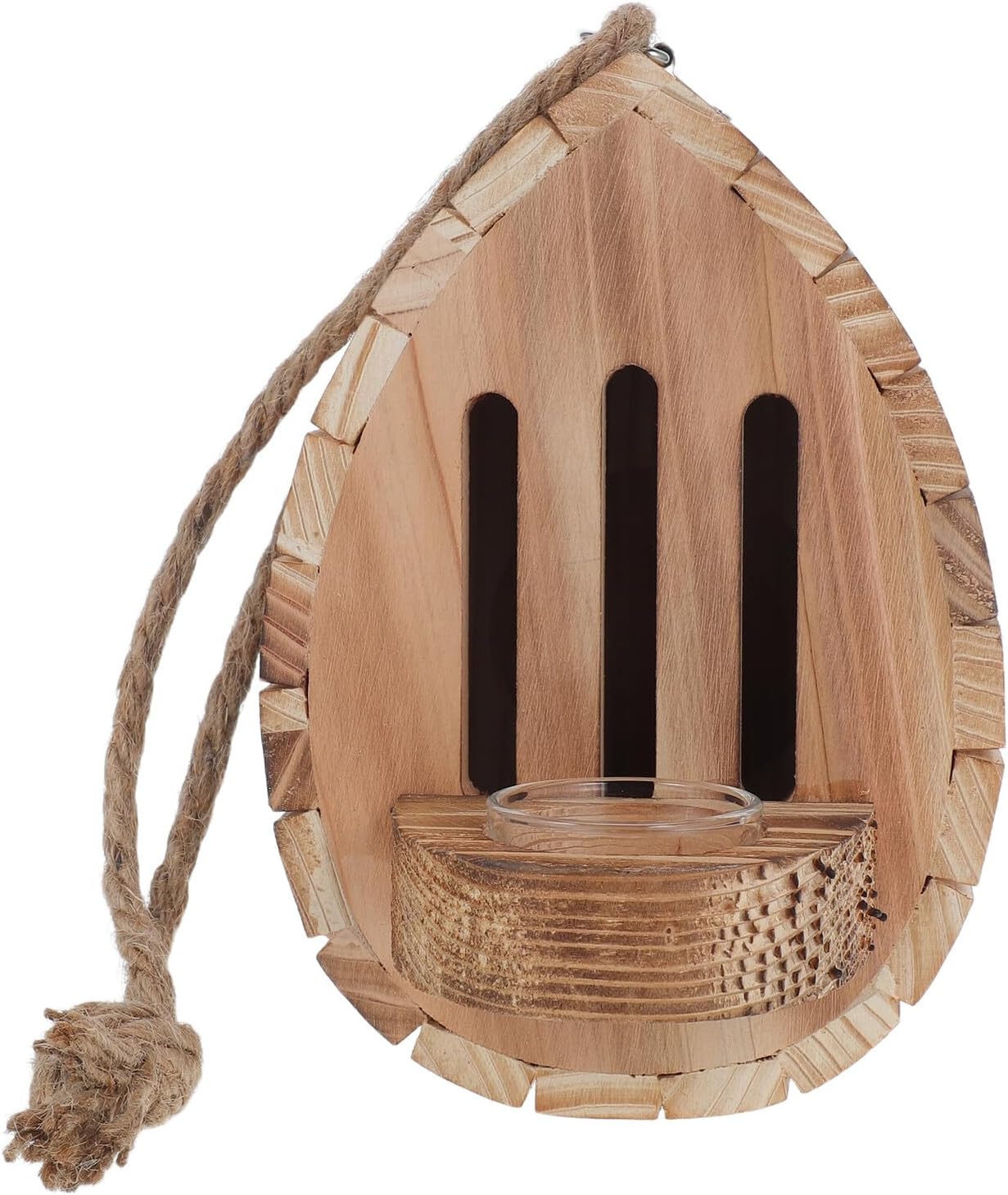 MERRYHAPY Wooden Butterfly House and Feeder Hanging Habitat for Garden Outdoor Patio Yard Decor Natural Nesting Shelter with Feeding Station