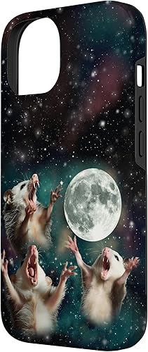 Miniatura 5 de Funda para iPhone 13 Pro Three Opposum Moon 3 Zarigüeya Luna Muerta Extraño Maldito Meme