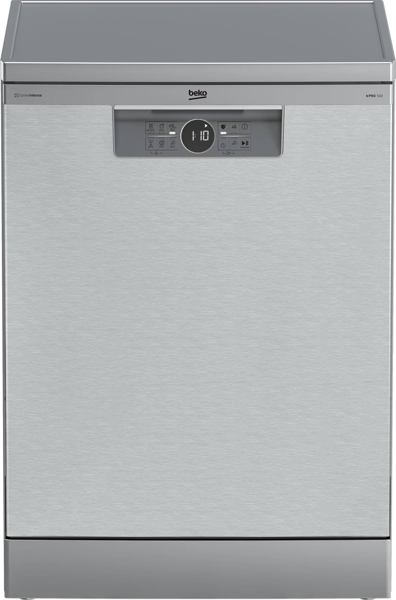 Beko BDFN26441SC Geschirrspüler 60 cm, freistehend, unterbaufähig, für 14 Maßgedecke, HygieneIntense, CornerIntense, 6 Programm, 6 Zusatzfunktionen, 3 Spülebenen, TrayWash, Silber