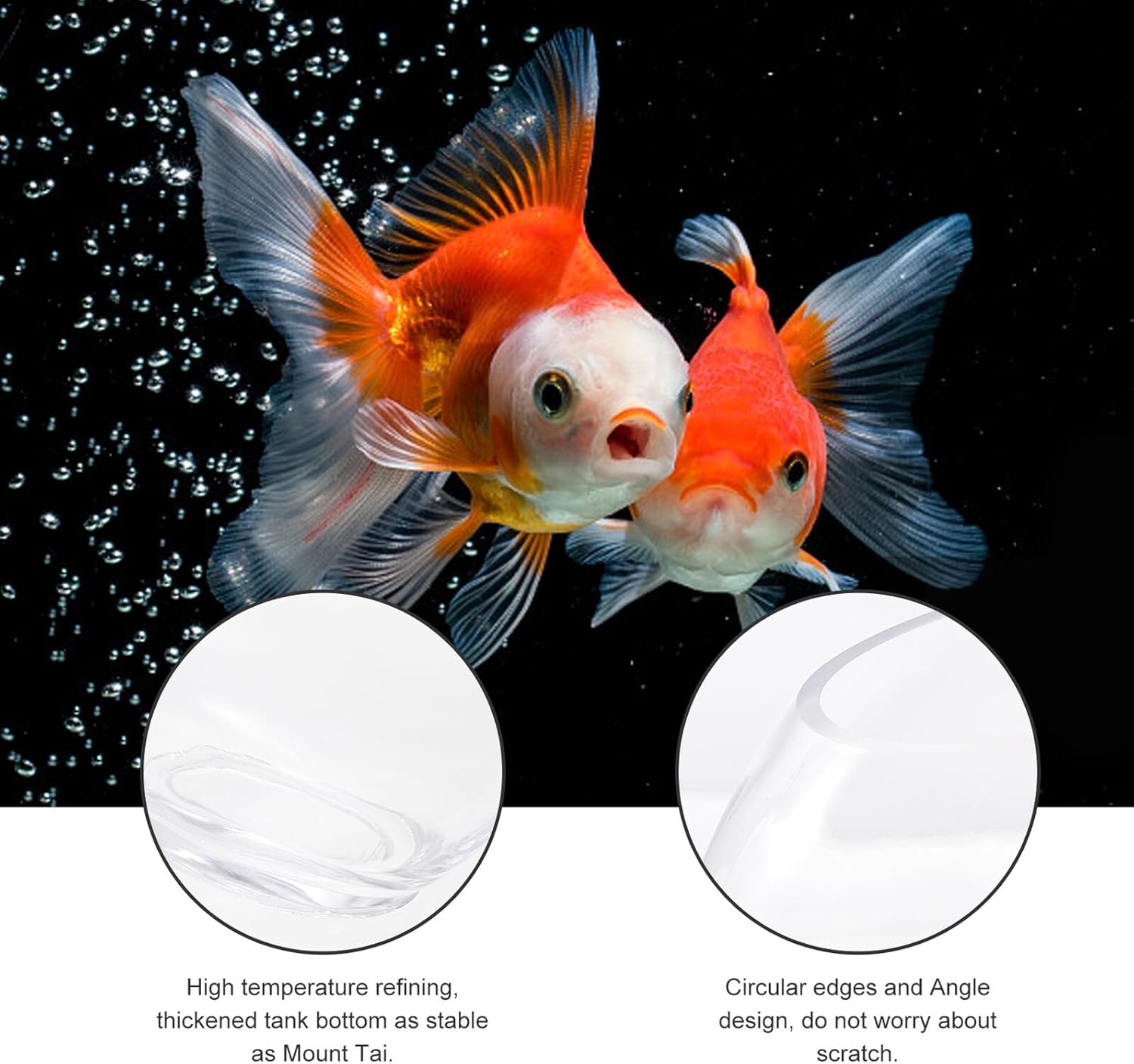 Small Glass Fish Tank Desktop Aquarium Fish Bowl for Home Office Tabletop Miniature Micro Landscape Terrarium Suitable and Succulents