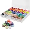 36 Pcs Sewing Machine Bobbin Threads With Case - Accessories for BrotherElnaBabylockJanomeSinger Machines