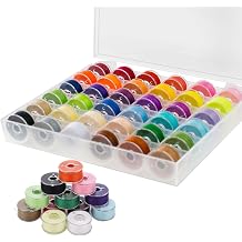 36 Pcs Sewing Machine Bobbin Threads With Case - Accessories for Brother/Elna/Babylock/Janome/Singer Machines