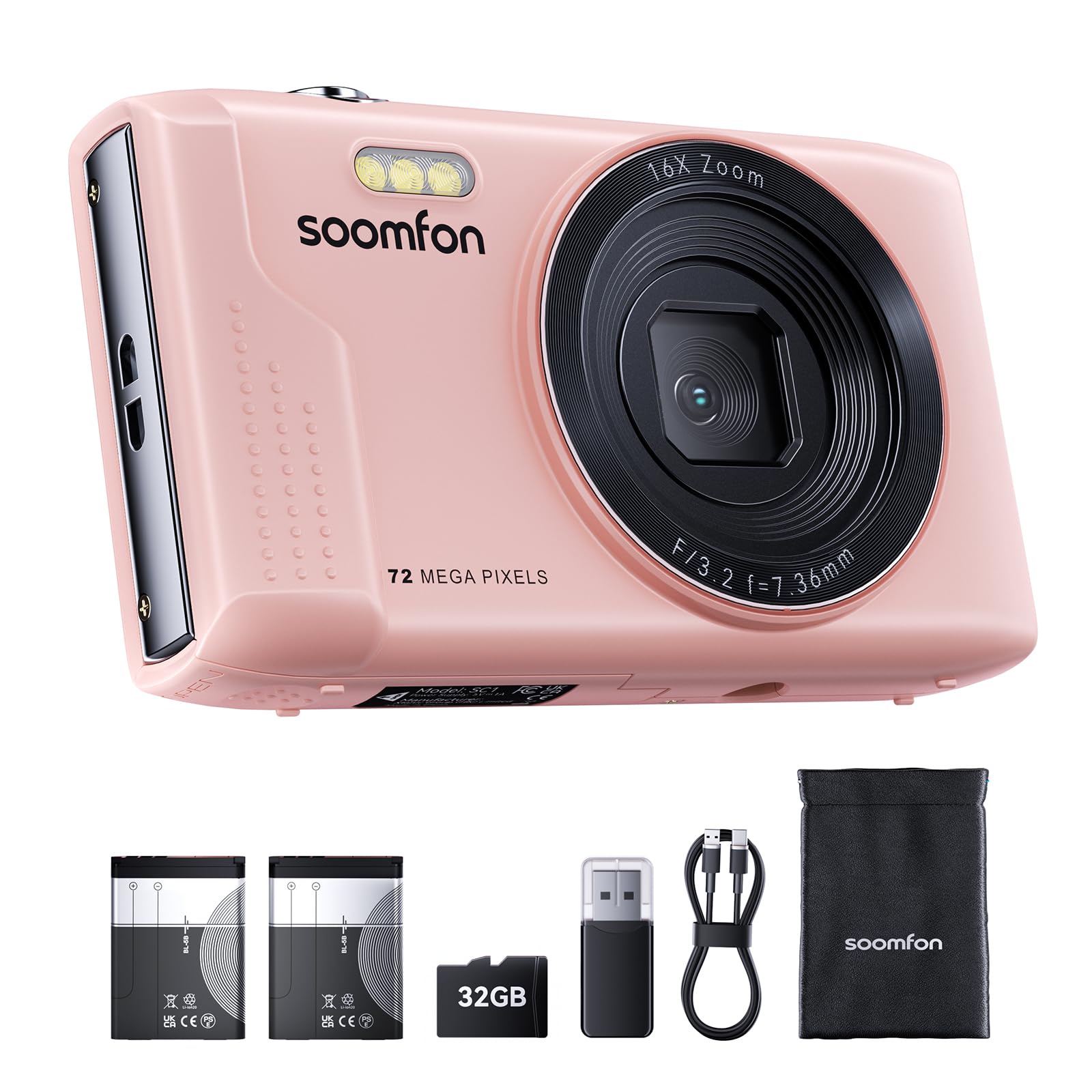 Appareil Photo Numérique 2,7K 48MP Vlogging Camera, Appareil Photo