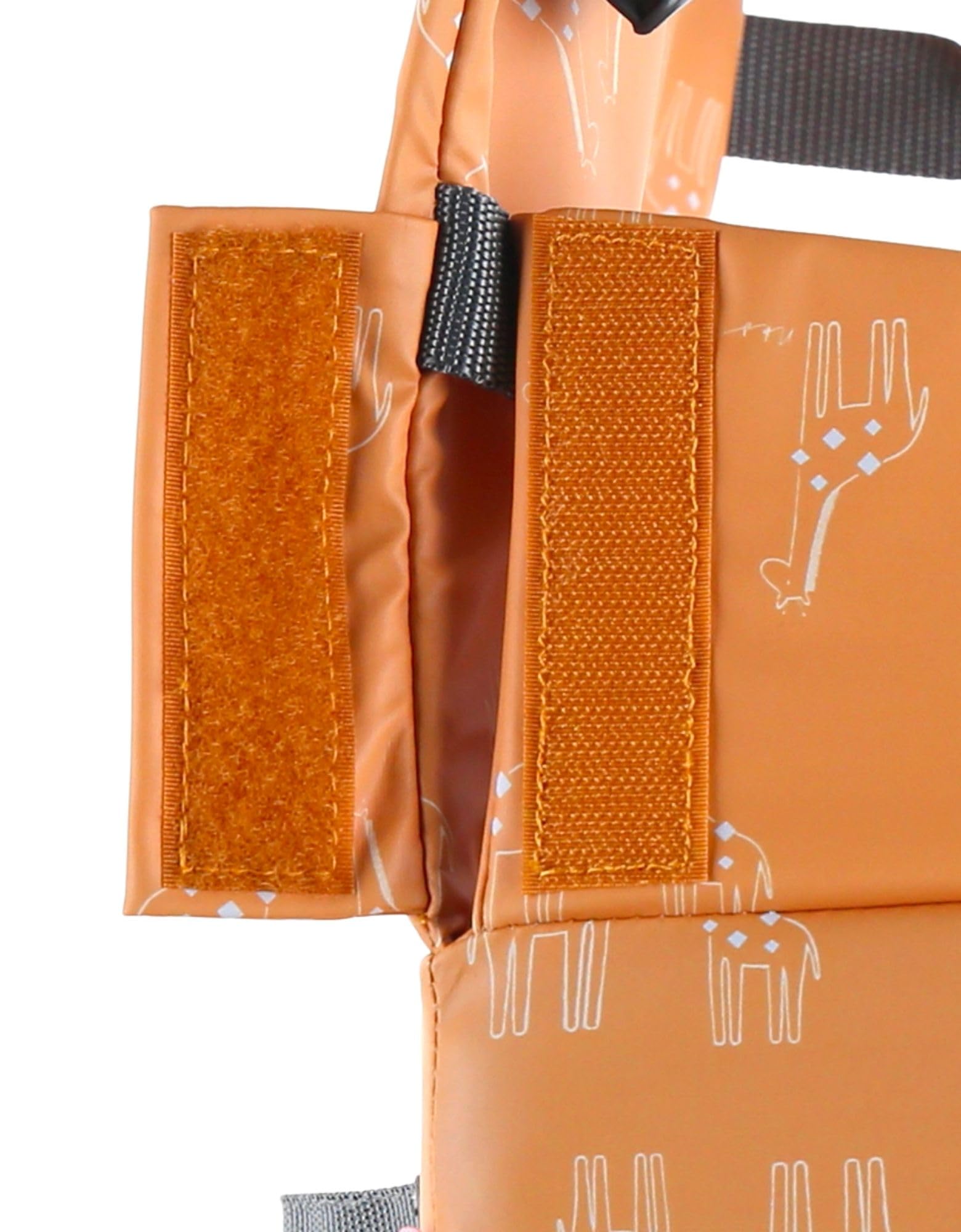 Rehausseur Ocre Bébé 9 mois à 3 ans Chaise Enfant Pliable Nomade Harnais Sécurité Imperméable Déhoussable Lavable Max 13 kg