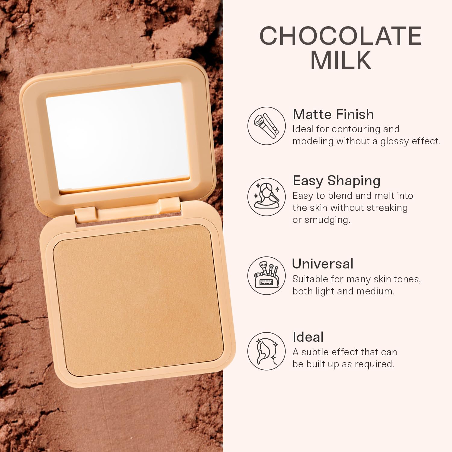 EVERYBODY LONDON Bronzer prasowany (Chocolate Milk, One Size)