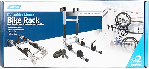 Miniatura 5 de Camco 51492 RV. Soporte para bicicleta para montar en la pared.