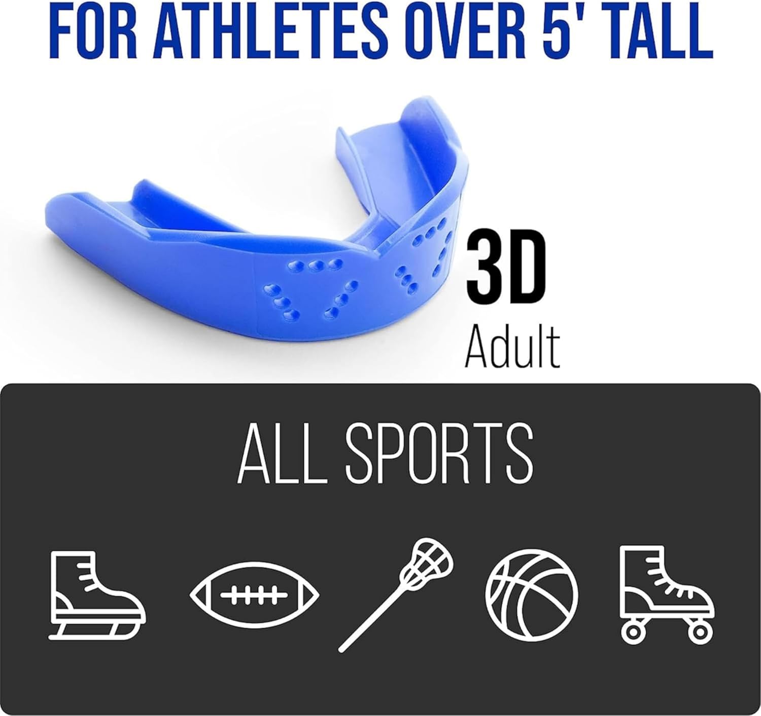 SISU 3D Mouthguard - Pre-Formed, Easy Fit Protection for Lacrosse, Football, Hockey, Team Sports - Remoldable Up to 20 Times - Non Toxic - Image 2