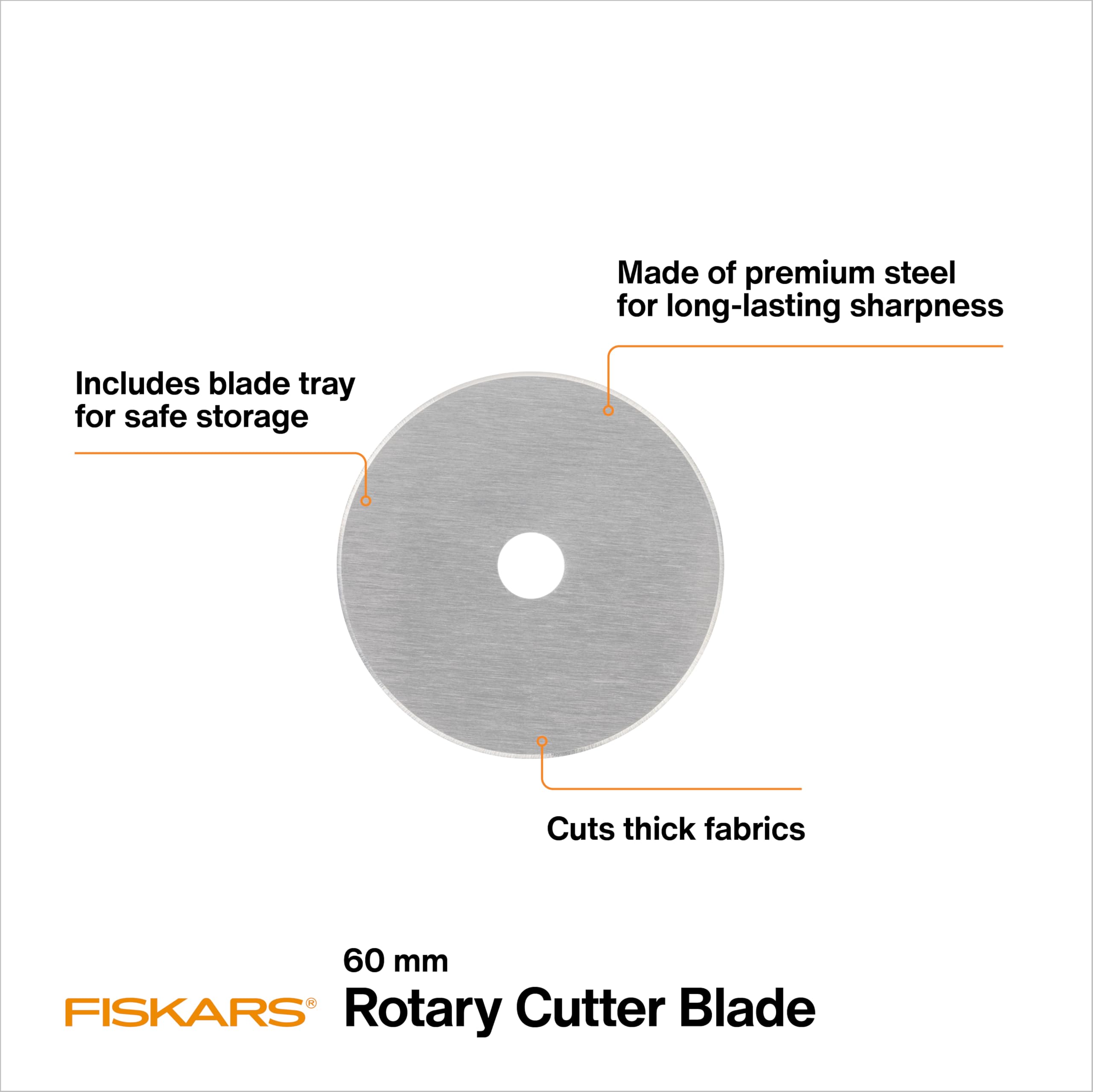 Fiskars 1065952 Cuchillas giratorias, Gris
