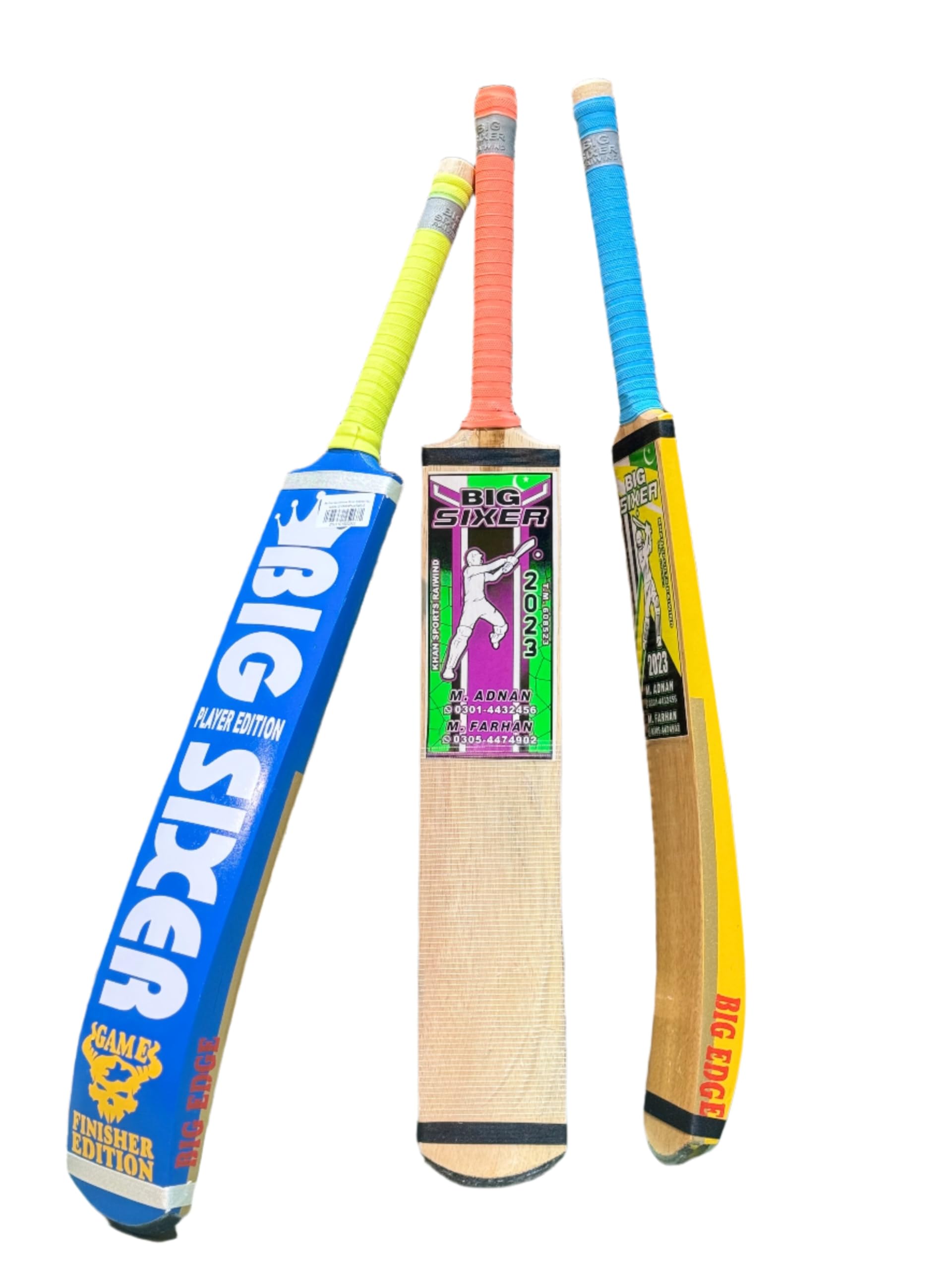 Big Sixer Sirilankan Coconut Wood Tape Ball Cricket Bat