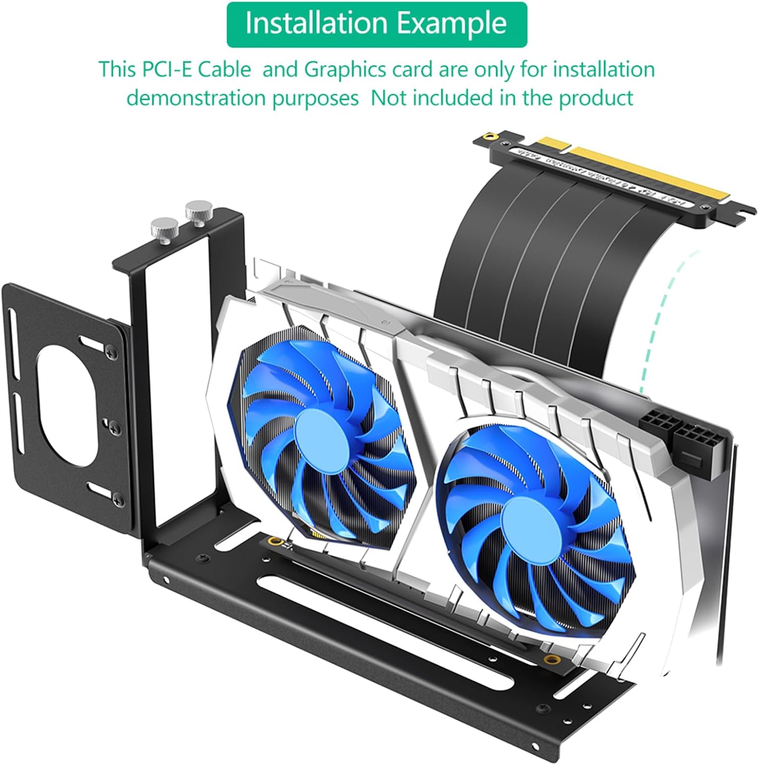 GPU BracketVertical Graphics Card Holder Enhanced Rigidity Tool-Free Setup Showcase PC Component Design Metal GPU Bracket