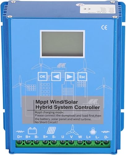 Miniatura 2 de 24 V 48 V MPPT viento controlador solar accesorios de energía eólica solar, controlador de energía LCD universal viento 1000 W fotovoltaico 1000 W