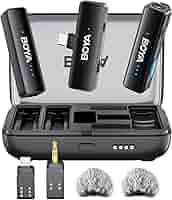 Amazon.com: BOYALINK 2 Wireless Lavalier Microphone for