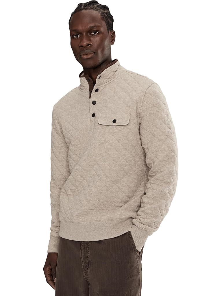 Beige Faherty Epic Quilted Fleece Pullover