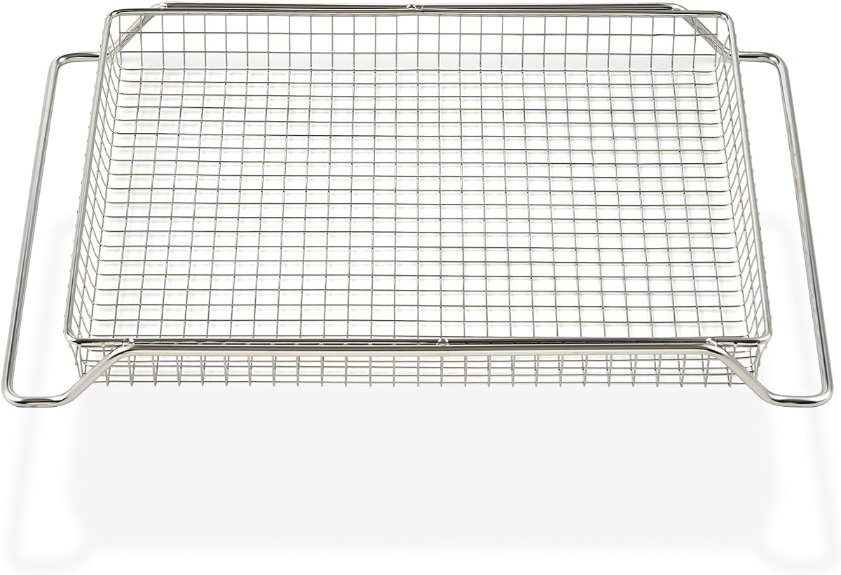 KCO124BM Reemplazo de cesta de freidora de aire para horno de encimera Kitchenaid Digital Air Fry Bandeja de freidora de aire KCO124 de acero inoxidable 304 Accesorios para horno tostador Kitchenaid Cesta para hornear Bandeja para asar