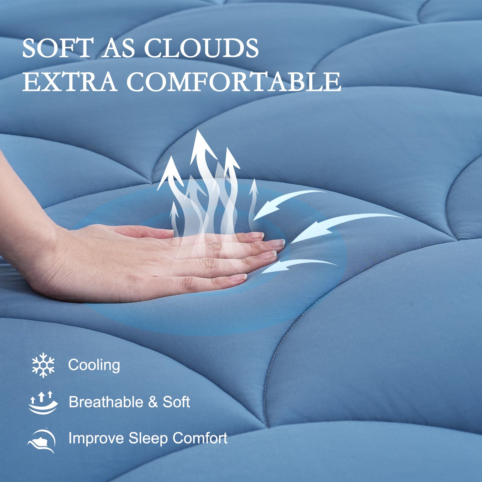 LUMEX n.a Convoluted Foam Mattress Pads Size: Twin, Thickness: 3